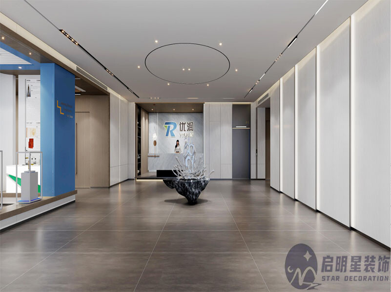 清遠優(yōu)創(chuàng)新材料辦公樓設計裝修